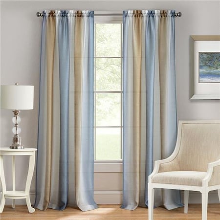 Achim Importing Achim SPPN63SV06 50 x 63 in. Spectrum Rod Pocket Window Curtain Panel; Silver & Gold SPPN63SV06